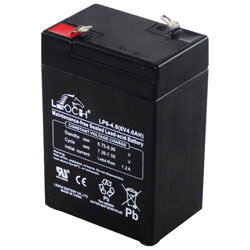 Leoch LP6-4.0 Sealed Lead Acid Battery SLA 6V 4.0Ah