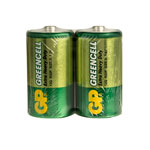 GP GPPCC13KC001 Greencell Zinc Chloride D Battery - Pack of 2