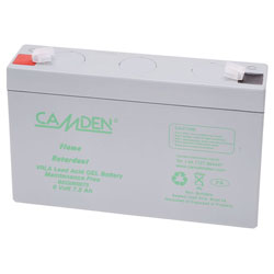 CamdenBoss BEG060075 Deep Discharge Gel Battery 6V 7.5Ah