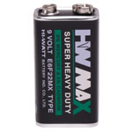 Hi-Watt E6F22MX Heavy Duty Zinc Chloride PP3 Battery