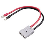 TRU COMPONENTS TC-12195688 Connector to M6 Ring Terminal Cable Black Red 1 pc