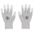 TRU COMPONENTS TC-12539840 ESD gloves light grey size S 1 pair ESD gloves