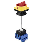 TRU COMPONENTS TC-12835360 Main switch 40 A 690 V 90° Yellow Red
