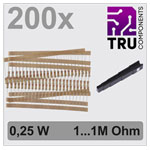 TRU COMPONENTS TC-12888460 resistor set axial lead carbon film 0.25W 5% 200 pc