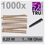 TRU COMPONENTS TC-12888468 T22P060 Carbon film resistor set 0.25 W 5% 1000 pcs