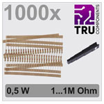 TRU COMPONENTS TC-12888492 Carbon film resistor set Axial lead 0.5W 5% 1000 pc