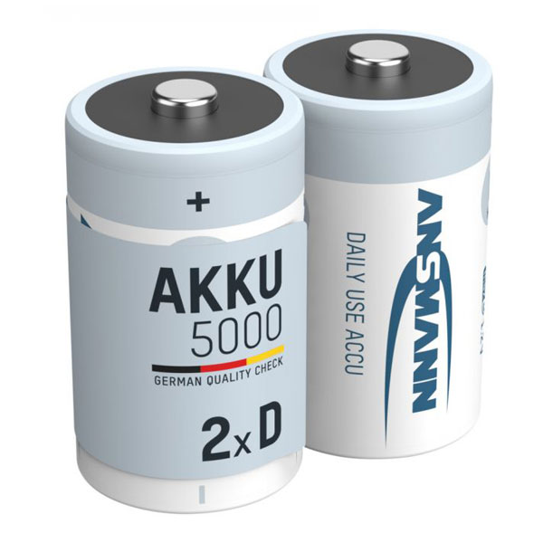 Ansmann 5030922 D - Pack of 2 5000mAh NiMH Cell