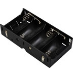 TRU COMPONENTS TC-13220484 Battery tray 4x D Solder lug LxWxH 140x72x31mm