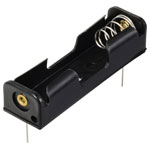 TRU COMPONENTS TC-13220516 Battery tray 1x AA Pin contact 58x17x14mm Black