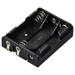 TRU COMPONENTS TC-13220532 Battery tray 3x AA Solder lug 60x48x16mm