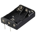 TRU COMPONENTS TC-13220580 Battery tray 3x AAA Pin contact 52x37x13mm
