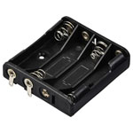 TRU COMPONENTS TC-13220584 Battery tray 4x AAA Solder lug 52x49x13mm