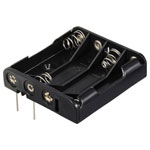 TRU COMPONENTS TC-13220588 Battery tray 4x AAA Pin contact 52x49x13mm