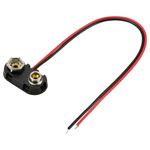 TRU COMPONENTS TC-13220608 Battery clip 1x 9V PP3 Stud and socket 24x13mm