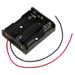 TRU COMPONENTS TC-13220624 Battery tray 3x AA with cable 57.8x46.5x15mm