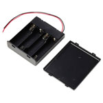 TRU COMPONENTS TC-13220640 Battery tray 4x AA Cable LxWxH 70x64.8x19 mm