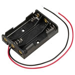 TRU COMPONENTS TC-13220668 Battery tray 3x AAA with cable L51 W35 H12 mm