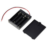 TRU COMPONENTS TC-13220684 Battery tray 4x AAA Cable 63x49x17mm Holders