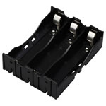 TRU COMPONENTS TC-13220712 Battery tray 3x 18650 Pin contact 78x60x21 mm