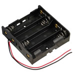 TRU COMPONENTS TC-13220716 Battery tray 4x 18650 76x79x21 mm with cable