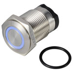 TRU COMPONENTS TC-13224156 Pushbutton Blue 36V DC/AC 2A IP65 Momentary