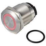 TRU COMPONENTS TC-13224192 ONPOW6319F Pushbutton Red 12V Momentary IP65