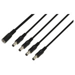 TRU COMPONENTS TC-13232712 DC connector socket-plug 5.5mm 2.1mm 41.2cm 1pc