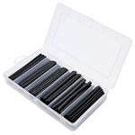TRU COMPONENTS TC-13388832 Heatshrink set Black 160 pcs 2:1 shrink ratio