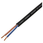 TRU COMPONENTS TC-13389172 Rubber flexible cable Black 2x1mm² 100m