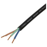 TRU COMPONENTS TC-13389184 Rubber flexible cable Black H05RN-F 100m 3 G 0.75mm