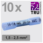 TRU COMPONENTS TC-13448496 Butt Connectors Insulated Blue 1.5-2.5 mm² 10 pcs