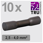 TRU COMPONENTS TC-13448500 Butt Joint Heatshrink Black 2.5-4mm² Insulated 10 p