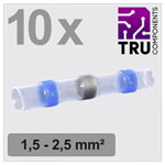 TRU COMPONENTS TC-13448516 Butt connectors Blue Insulated 1.5-2.5 mm² 10 pcs