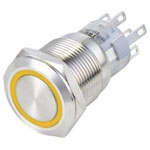 TRU COMPONENTS TC-13471352 Tamper-proof pushbutton Orange IP65 250V 3A Momentary