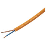 TRU COMPONENTS TC-13536984 Rubber flexible cable Orange 2x1.5 mm² per metre