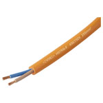 TRU COMPONENTS TC-13536996 Rubber flexible cable orange 2x6mm² sold per metre