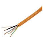 TRU COMPONENTS TC-13537012 Rubber flexible cable 1.5mm² Orange per metre