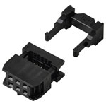 TRU COMPONENTS TC-13537784 Pin connector+strain relief 2.54mm 6 pins 2 rows