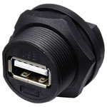 TRU COMPONENTS TC-13543552 USB 2.0 Female PCB Receptacle Back Mount Threaded