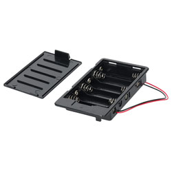 Comfortable SBH361A Panel Mount Battery Box 6 x AA