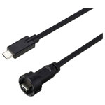 TRU COMPONENTS TC-13543588 USB-C 3.1 Cable Male to Male Waterproof 0.5 m Plastic