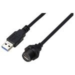 TRU COMPONENTS TC-13543604 USB-C 3.0 Female to USB Male Waterproof Cable 0.5 m