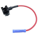 TRU COMPONENTS TC-13545904 Blade-type fuse adapter mini 15A low profile