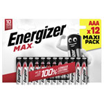 Energizer E303323400 Max AAA Battery Alkali-Manganese 1.5V 12 pc(s)