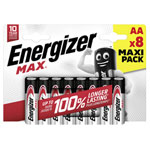 Energizer E303324700 Max AA Battery Alkali-Manganese 1.5V 8 pc(s)