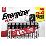 Energizer E303326700 Max AA Battery Alkali-Manganese 1.5V 16 pc(s)