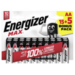 Energizer E303329900 Max AA Battery Alkali-Manganese 1.5V 20 pc(s)
