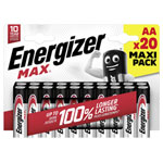 Energizer E303331600 Max AA Battery Alkali-Manganese 1.5V 20 pc(s)