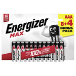 Energizer E303340900 Max AAA Battery Alkali-Manganese 1.5V 12 pc(s)