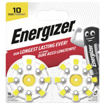 Energizer E303838500 Button Cell ZA 10 1.45V 16 pc Zinc Air EZ Turn & Lock (10)